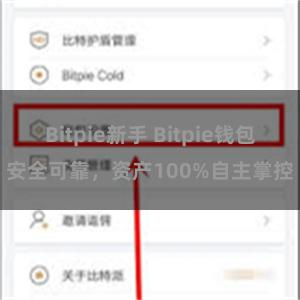 Bitpie新手 Bitpie钱包安全可靠，资产100%自主掌控