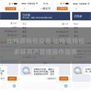 比特派钱包交易 比特派钱包多链资产管理操作指南