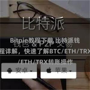 Bitpie教程下载 比特派钱包转账教程详解，快速了解BTC/ETH/TRX转账操作