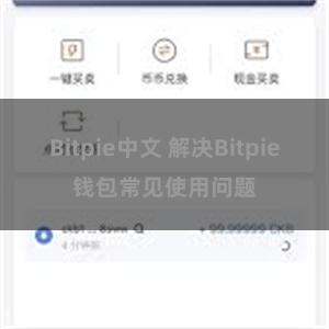 Bitpie中文 解决Bitpie钱包常见使用问题