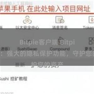 Bitpie客户端 Bitpie钱包：强大的隐私保护功能，守护您的资产