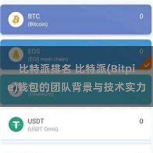 比特派排名 比特派(Bitpie)钱包的团队背景与技术实力