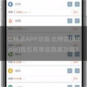 比特派APP功能 比特派(Bitpie)钱包有哪些隐藏功能？