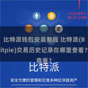 比特派钱包安装教程 比特派(Bitpie)交易历史记录在哪里查看？