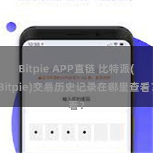 Bitpie APP直链 比特派(Bitpie)交易历史记录在哪里查看？