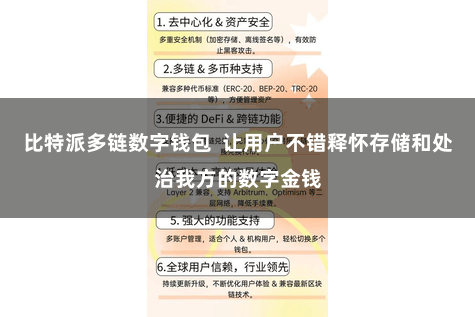 比特派多链数字钱包 让用户不错释怀存储和处治我方的数字金钱
